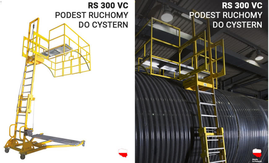 Podest ruchomy do cystern 