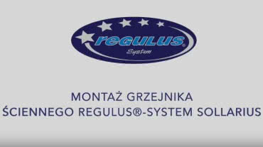 Montaż grzejnika ściennego REGULUS-system Sollarius